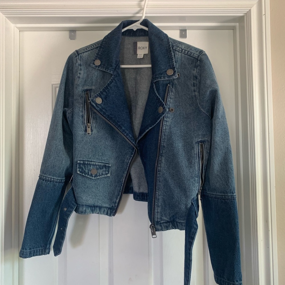 ROXY denim bomber jacket